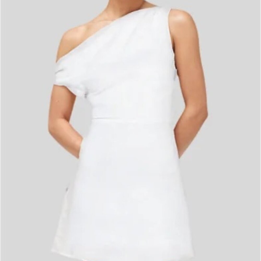 DISSH Cass Asymmetrical Linen Mini Dress – NWT – Size 4 / AU 8